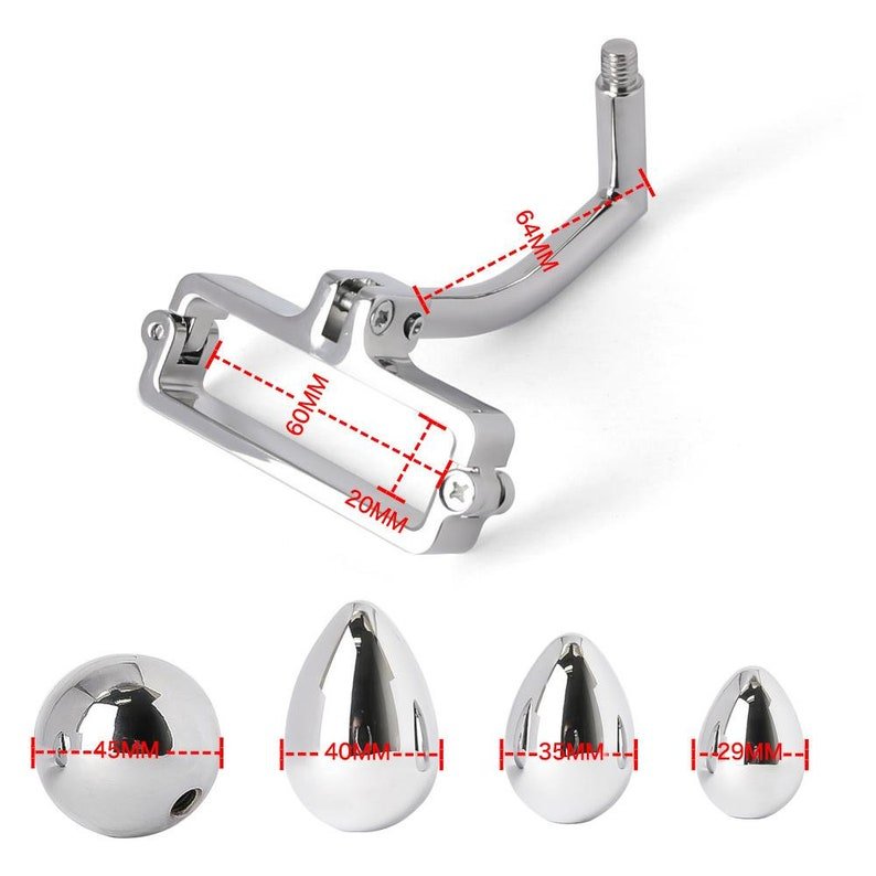 steel bdsm anal plug with ball hook