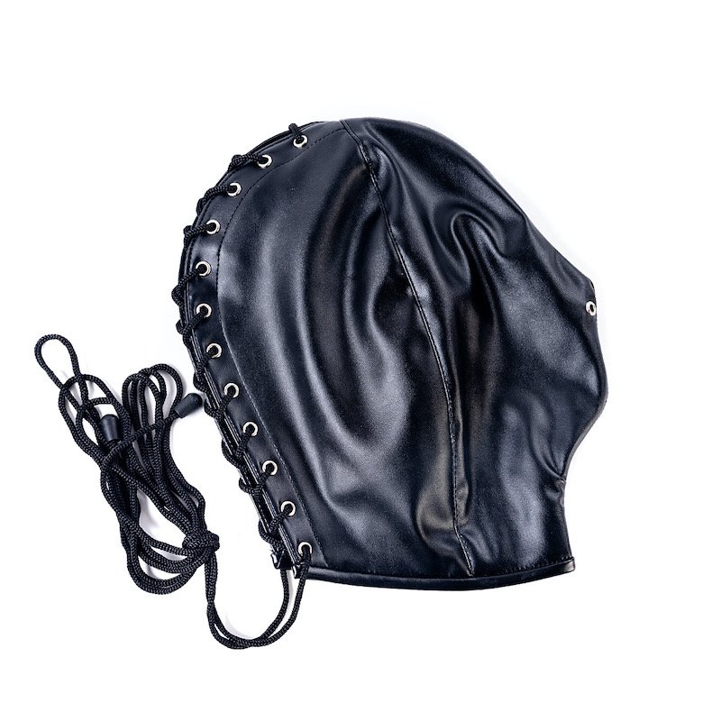 4 Styles BDSM Bondage Gear Slave Sex Toy Women Black Strict Leather Premium Locking Slave Hood