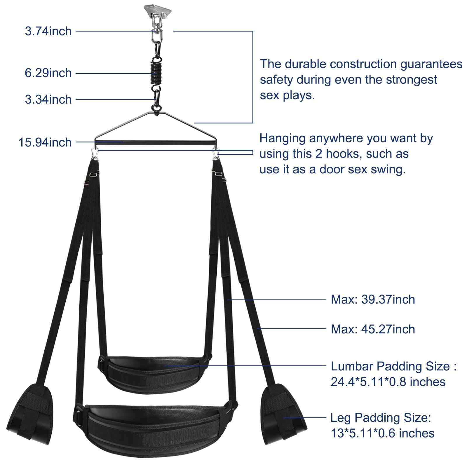 DH BDSM Bondage Sex Restraints Women Toy Upgraded Door Hanging Love Set Couples Accessories