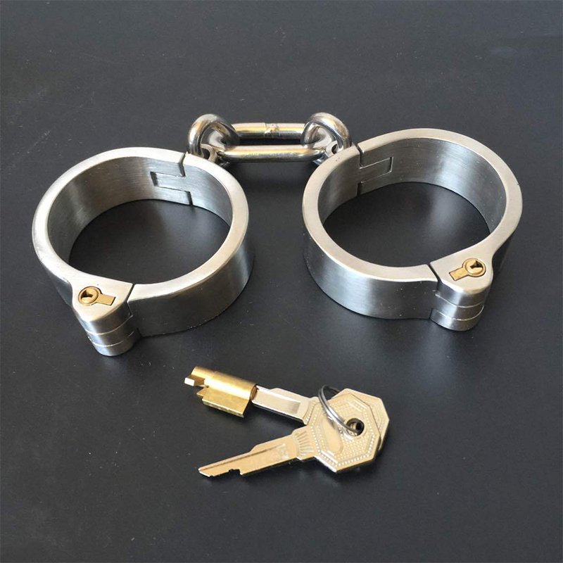 Bdsm Bondage Collar Handcuffs Bondage Metal Neck Collar for Women Men