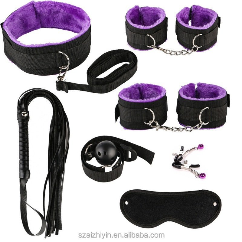 34pcs Bondage Set Sex Toy Nipple Clamps Feathers Sex Toy Husband And Wife Toy Role Play Accessory Bdsm Sklave Bondage Gear