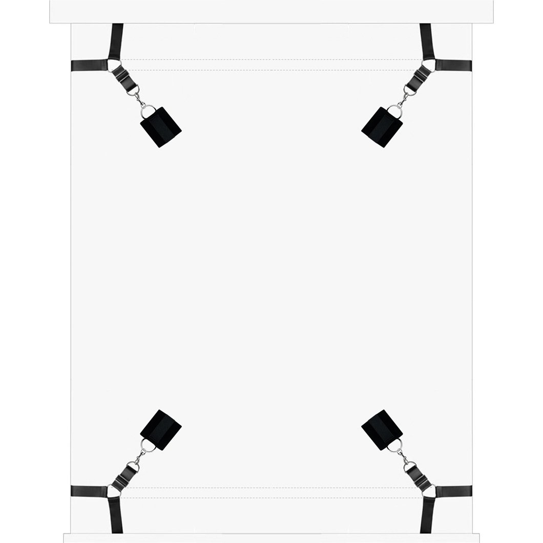 Sexfoxes SM Adult Sex Bandage Upgrade Reinforced Bed Bondage Gear Binding Four Corner Bed Binding Sex Tool for Couple Chastity
