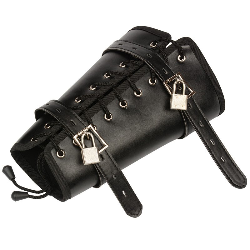 Adult Sex SM Bondage Leather Handcuffs Slave Restraints Flirting Gear
