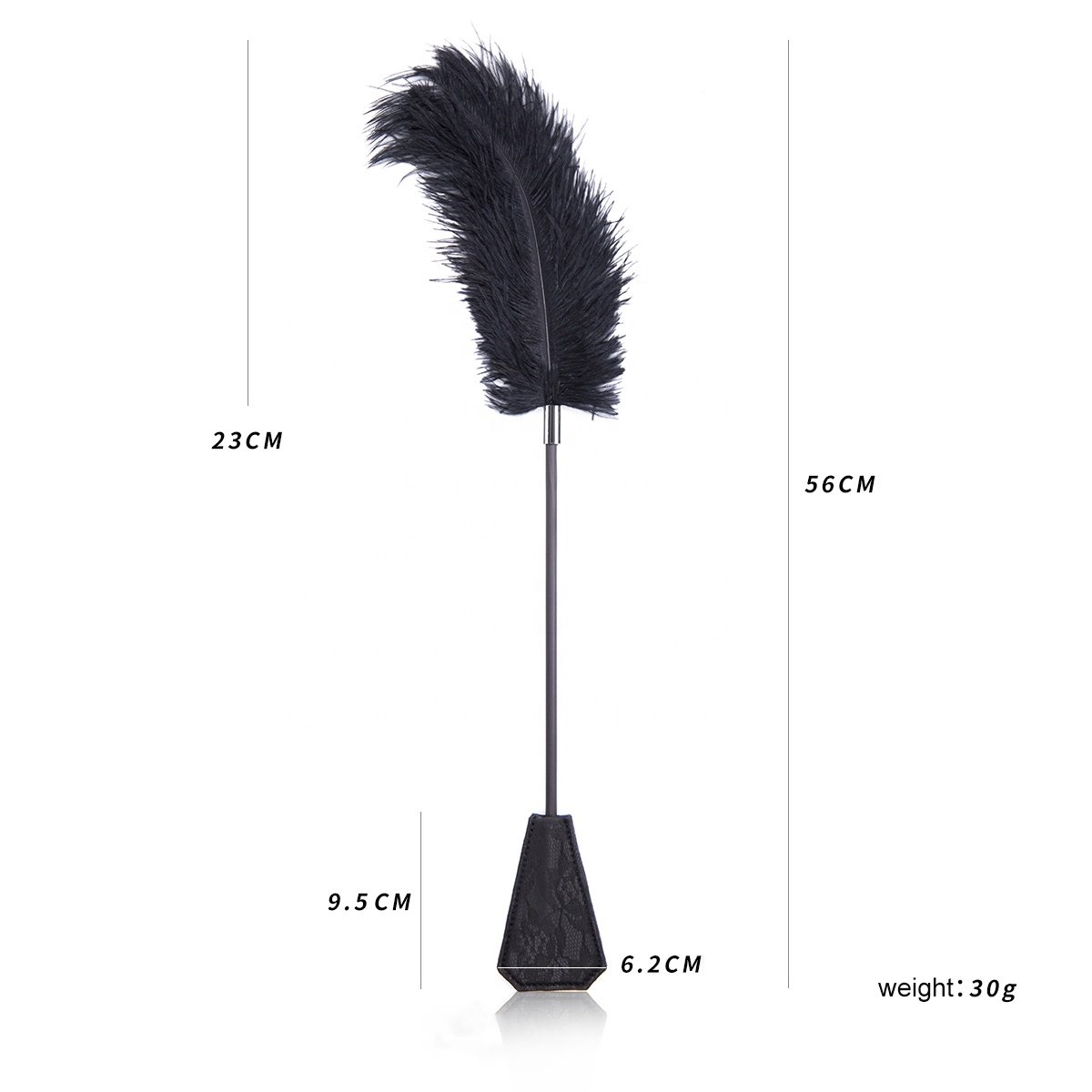 Ostrich Sexy Feather Tickler Whip for Couples Sex Feather Tickler Crop BDSM Fetish Toys SM Bondage Gear Sexy Body Toys