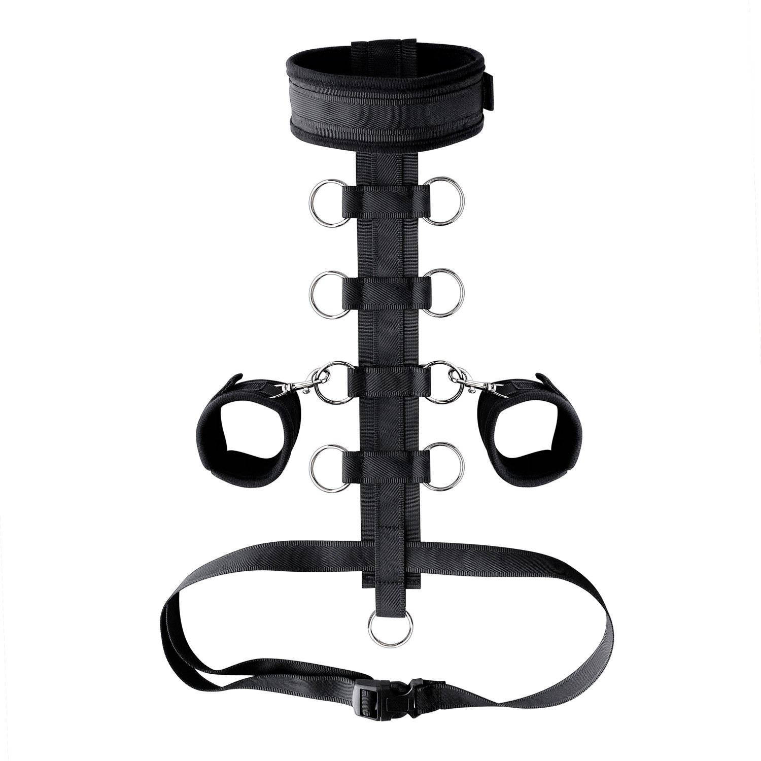 Sex Bondage BDSM Kit Adjustable Handcuffs Collar Blindfold SM Adult Games Bondaged Restraints Sex for Couples