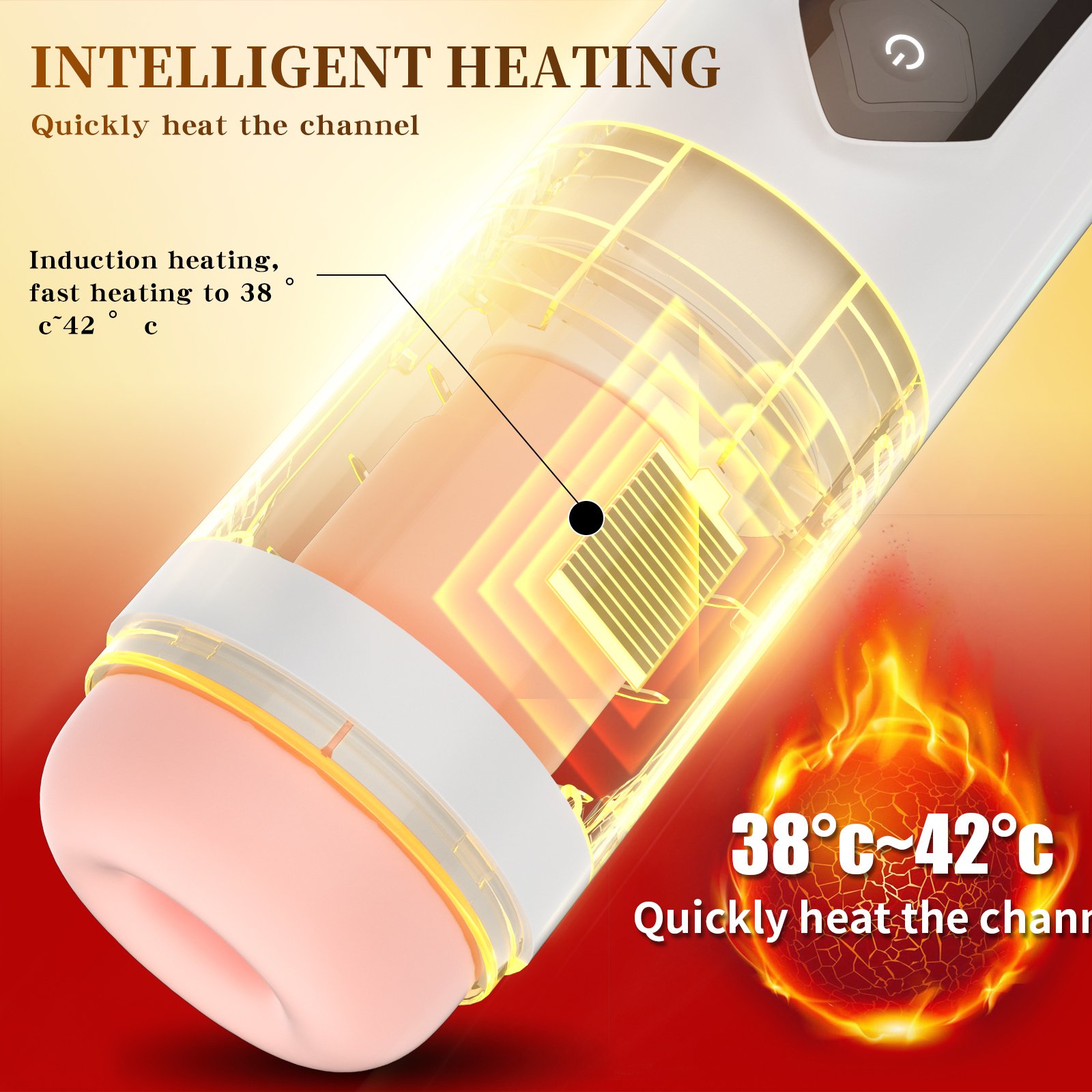 Electric aircraft cup, fully automatic retractable masturbator for men, wearable, adult sex toy and entertainment products
