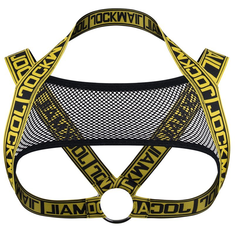 JOCKMAIL Fetish Gay BDSM Leather Chest Harness Men Adjustable Sexual Body Bondage Cage Harness Belts Rave Clothing for Adult Sex