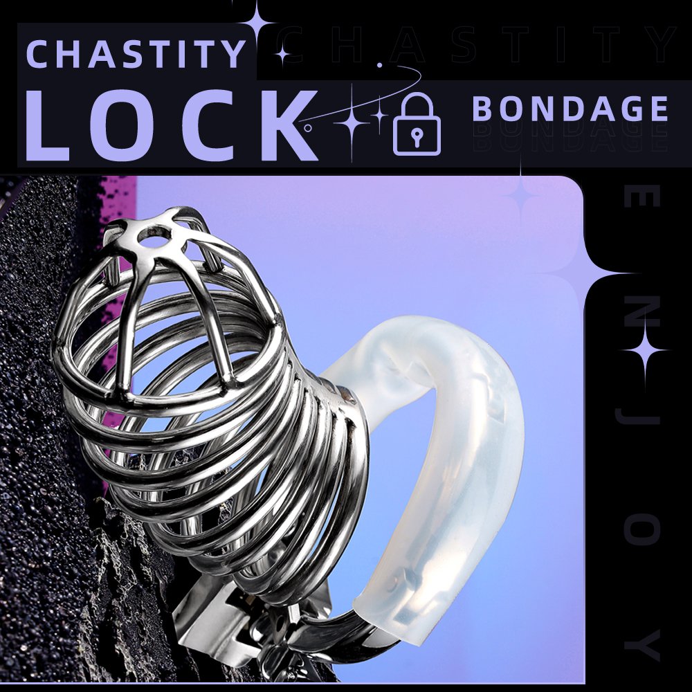 Adjustable Adult Male Chastity Lock Cage Serpentine Shaped Sex Toys BDSM Gear BDSM SM Bondage Gear for Men