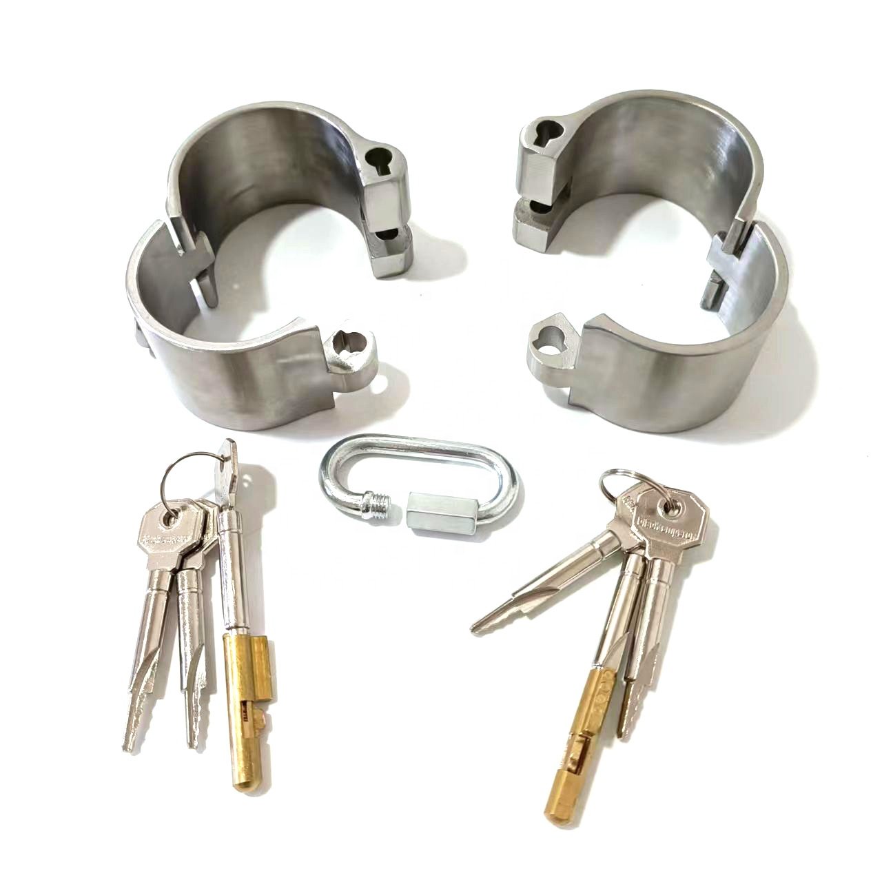 Black emperor adult sex bondage product sexy toys for couple high quality 4cm stainless steel handcuffs adult medical sex toys