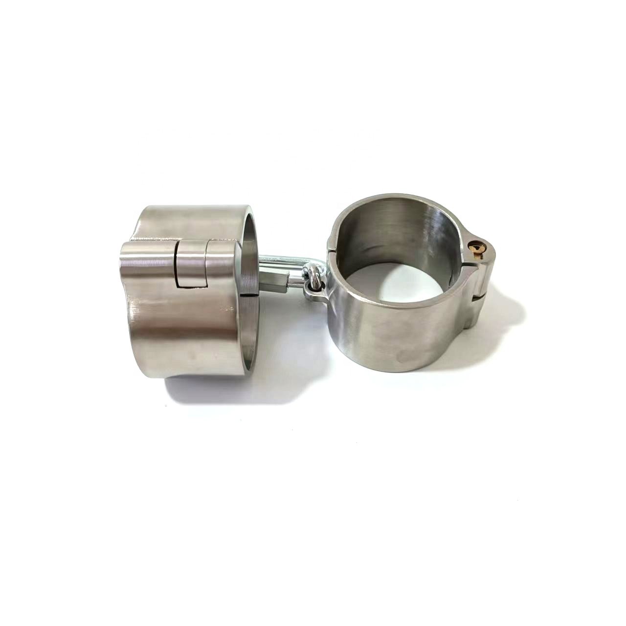 Black emperor adult sex bondage product sexy toys for couple high quality 4cm stainless steel handcuffs adult medical sex toys