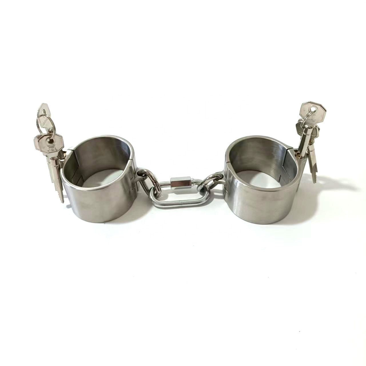 Black emperor adult sex bondage product sexy toys for couple high quality 4cm stainless steel handcuffs adult medical sex toys