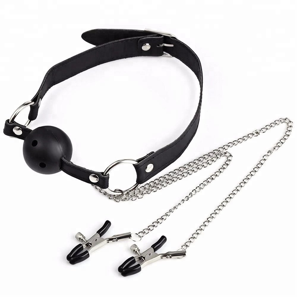 Yiwu factory ECO-friendly material china leather sex game gear bondage soft sex toy inflatable adult sex mouth ring gag for fema