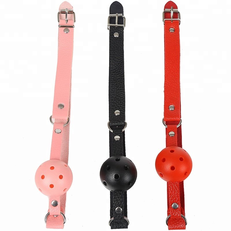 Yiwu factory ECO-friendly material china leather sex game gear bondage soft sex toy inflatable adult sex mouth ring gag for fema