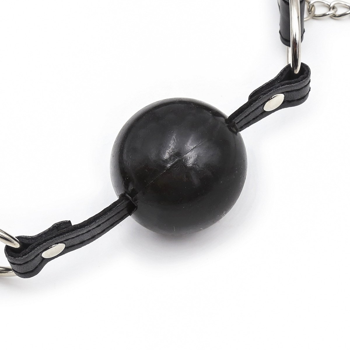 Women lingerie Sexy Bondage Harness Tools PU Leather Mouth Soft Ball Breast Clip Bondage Gear