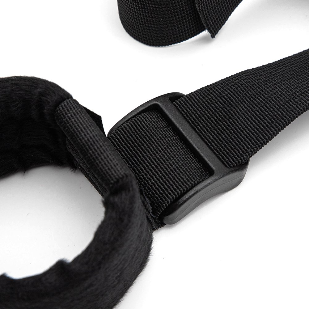 Hot Selling SM Slave Bed Bondage Restraints Open Leg Strap Neck Handcuffs Ankle Cuffs Kit for couples