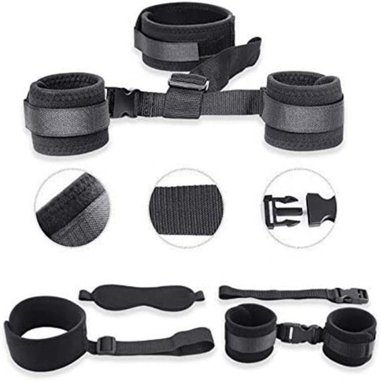 Women Bdsm Leather Genuine Bondage Set For Couples Leather Harness Custom Bondage Kit For Black Bondage Gear