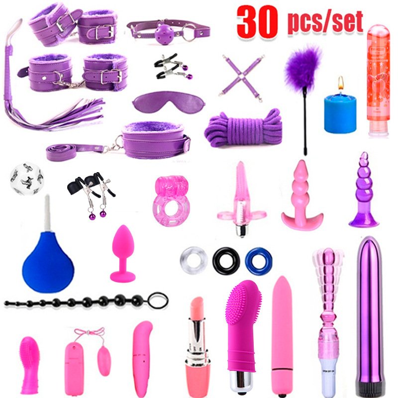 Factory Directly Selling Bdsm Restraints Kits Slave Game Gear Bondage Set Sm Anal Vibrator Accessories With Sex Toys For Couple