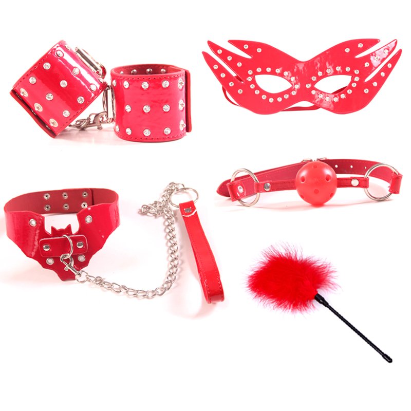 New Bondage Gear Super Soft Leather BDSM Set Bondage Kit Hand Cuffs with Bag for BDSM Bondage Restraints
