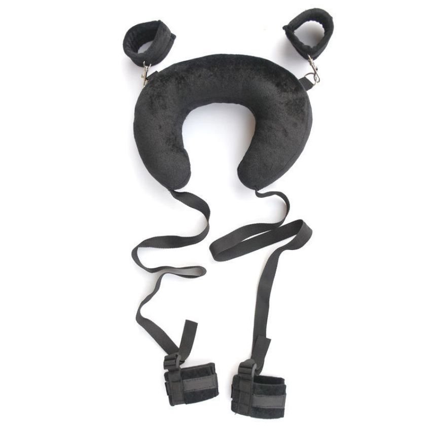 Bdsm Restraints Fetish Lit Bed Leather Bdsm Sex Toy Bondage Handcuffs With Collar Women Sex Toys