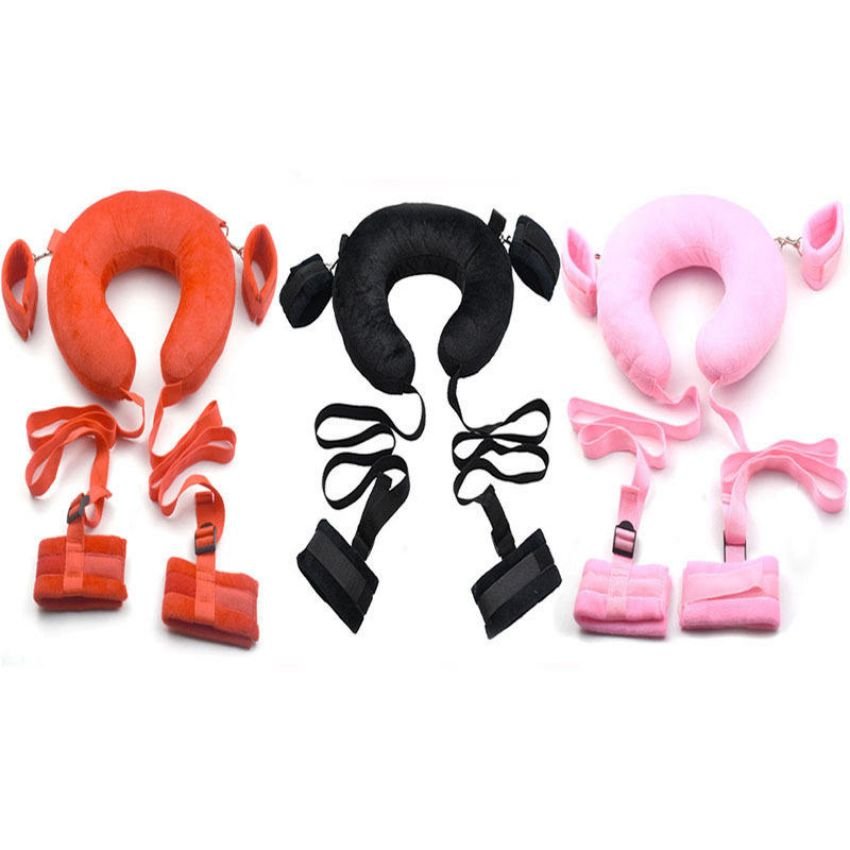 Bdsm Restraints Fetish Lit Bed Leather Bdsm Sex Toy Bondage Handcuffs With Collar Women Sex Toys