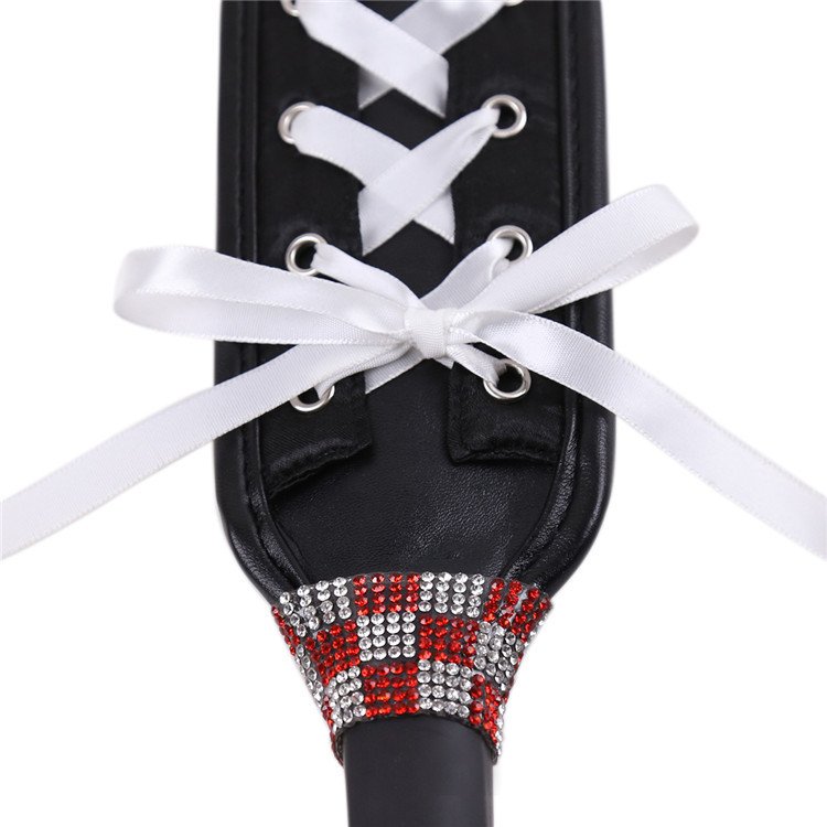Flirting Ribbons Leather Patting Hand Slapping Vibrator Sex Toys Paddle Training Bondage Whip For Female Sex Toys For Women Man