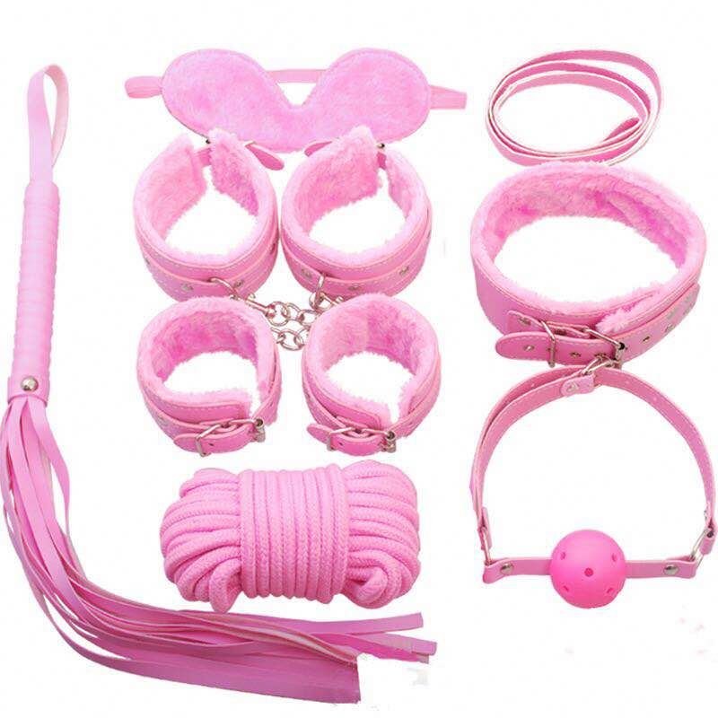 Alibaba Hot Sale 7-10 Pcs Bondage Gear Suit Leather Sex Toys Bondage Cosplay Costumes Adult Sex Products