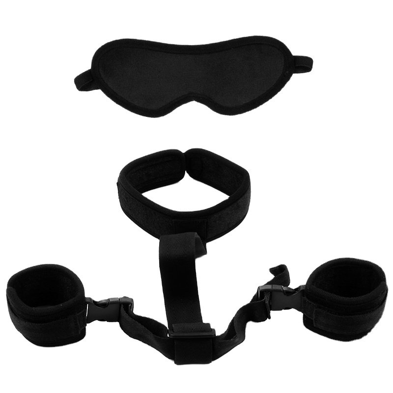 SM Reverse Bondage Sex Toys For Fetish Couples Restraint Slave Body Behind Back Handcuffs Neck Collar