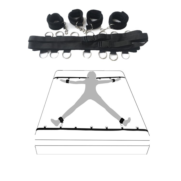 8pcs 1set High Quality Bed Bondage Sets Adult Fetish Products Couple Bondage Gear For Fun