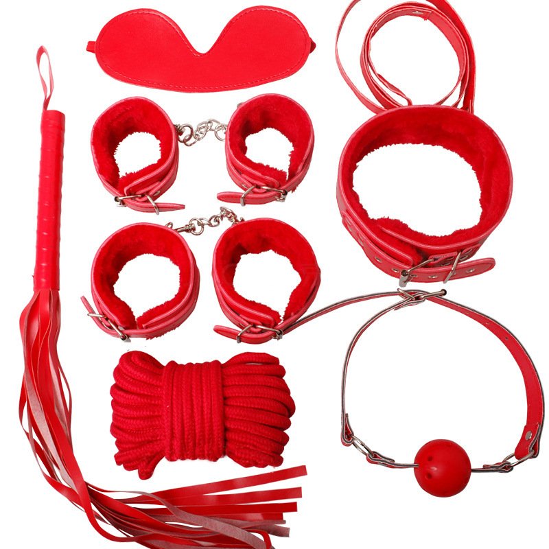 Wholesale Bdsm SM Adults Couple Kit PU Leather Restraint Fetish Sex Toys Includes Bondage Gear and Blindfold