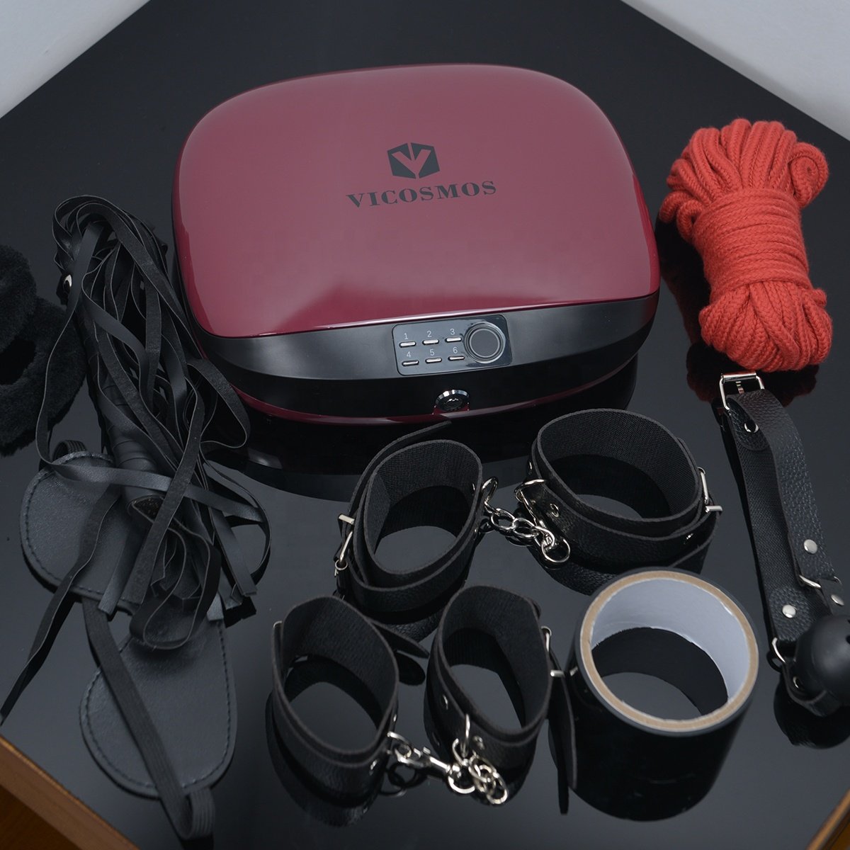 Luxury BDSM Bondage Kits with Storage Box Mouth Gag Whip Bed Bondage Bundled sex tools for man and woman