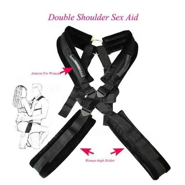 Sex Training Suit Collar Handcuffs Leg Cuffs Waistband Hauling Cable Leather BDSM Set Restraint Kits Sexy Bondage Gear