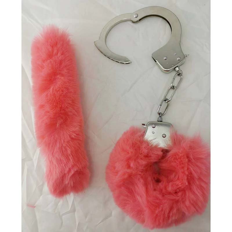 hot selling amazing BDSM bondage hands and feet handcuff with key saxy toys men furry metal handcuffs sex toy for bondage gear