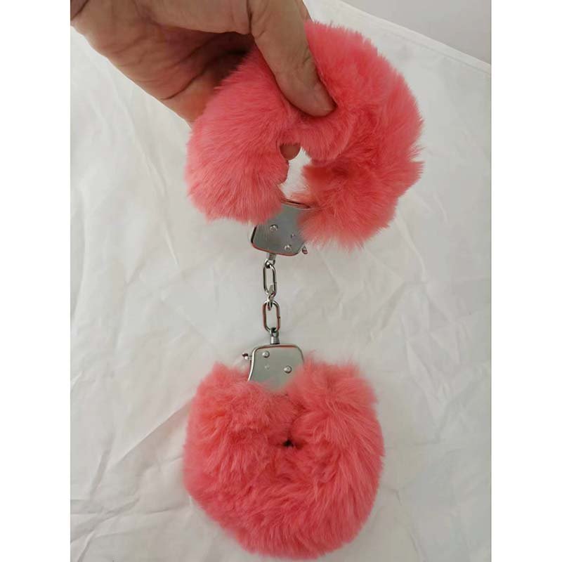 hot selling amazing BDSM bondage hands and feet handcuff with key saxy toys men furry metal handcuffs sex toy for bondage gear