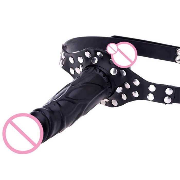 Hotselling SM Bondage Breathable double head realistic dildo Mouth Ball Gag with PU strap fetish costume restraint toys