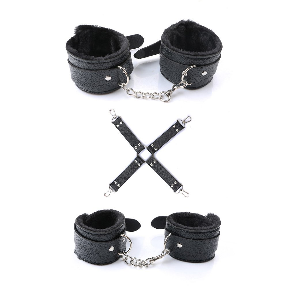 Dropshipping Sex Product BDSM Set Bondage Gear PU Leather Fetish 10 Kit Restraints Slave Adult Sex Toy Handcuff, BDSM for Couple