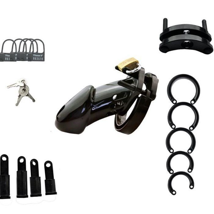 Male Chastity Device Cock Cage With 5 Size Penis Ring Lock Cock Cage Bondage Belt Fetish Adult Sex Toys