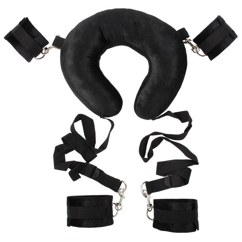 Sexfoxes Sex Toy Pillow for Sex Position with Handcuffs for Arms and Legs Straps Sex Game Fetish BDSM Bondage Gear