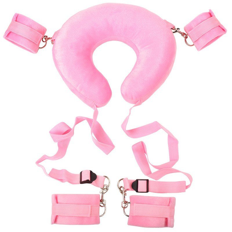 Sexfoxes Sex Toy Pillow for Sex Position with Handcuffs for Arms and Legs Straps Sex Game Fetish BDSM Bondage Gear