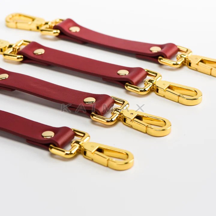 Premium Quality Bondage Leather 9 pcs Restraint Set Kit BDSM Fetish Leather Bondage Tool Set Kit