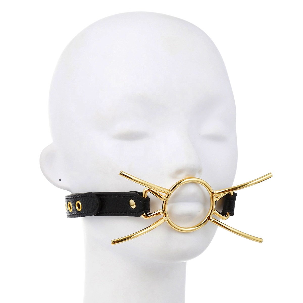 O Ring Spider Metal Open Mouth Gag Tongue press BDSM Stainless steel mouth gag bondage mouth gag