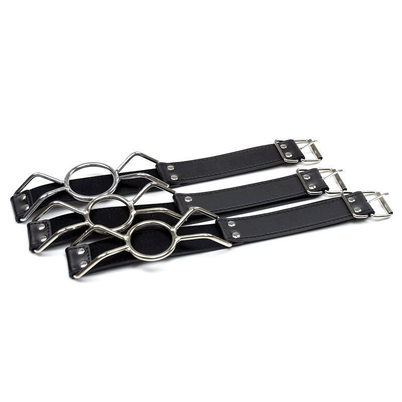 O Ring Spider Metal Open Mouth Gag Tongue press BDSM Stainless steel mouth gag bondage mouth gag