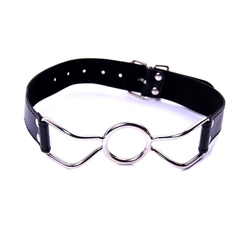 O Ring Spider Metal Open Mouth Gag Tongue press BDSM Stainless steel mouth gag bondage mouth gag