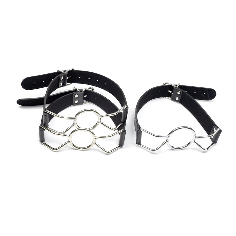 O Ring Spider Metal Open Mouth Gag Tongue press BDSM Stainless steel mouth gag bondage mouth gag