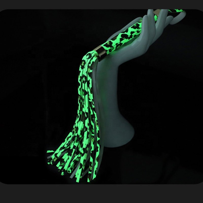 leopard print luminous Hot Sell China Factory 7 pieces/set leather BDSM bondage set restraints kit for women couple