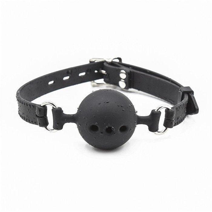 Hotselling SM Bondage Breathable Silicone Mouth Ball Gag with PU strap fetish costume restraint toys