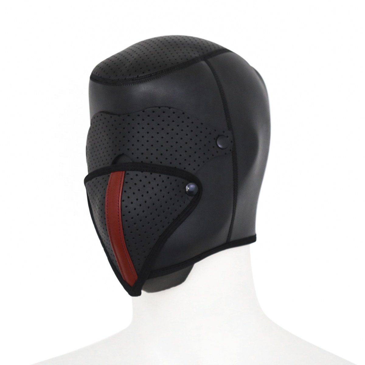 BDSM Bondage Sex Neoprene Hood With Detachable Muffle Eye Mask,Slave Head Gear Mask Hood For Couples Adult Games