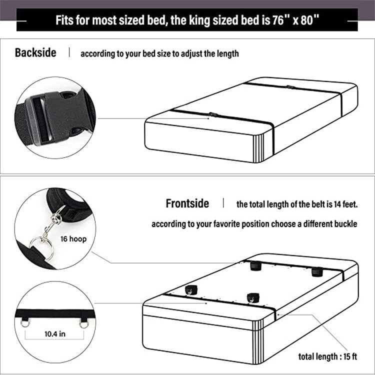 Bdsm Sex Toys Erotic Sex Games Slave Restraint Bondage Gear 10pcs/set Whip Hand Cuffs Adult Sm Products For Woman Couples Bed