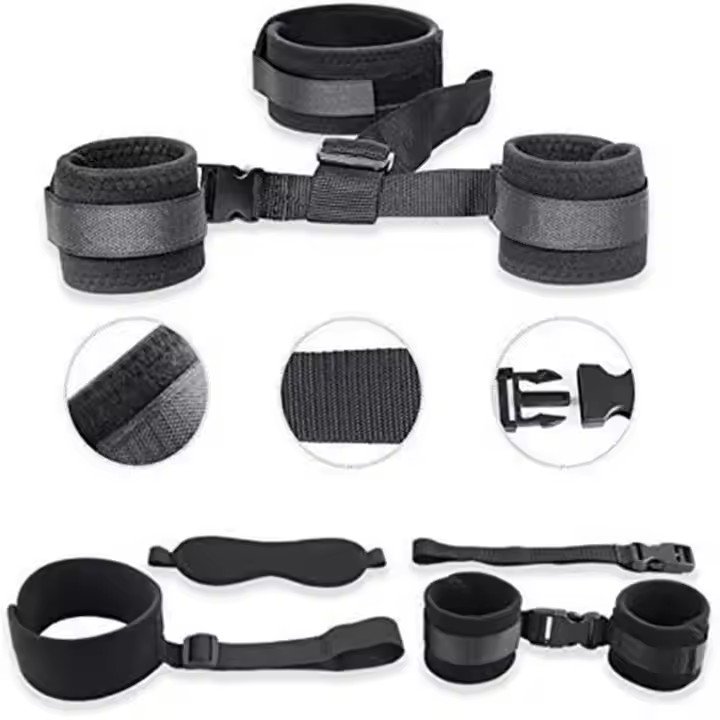 Sm Reverse Bondage Sex Toys For Fetish Couples Restraint Slave Body Behind Back Handcuffs Neck Collar