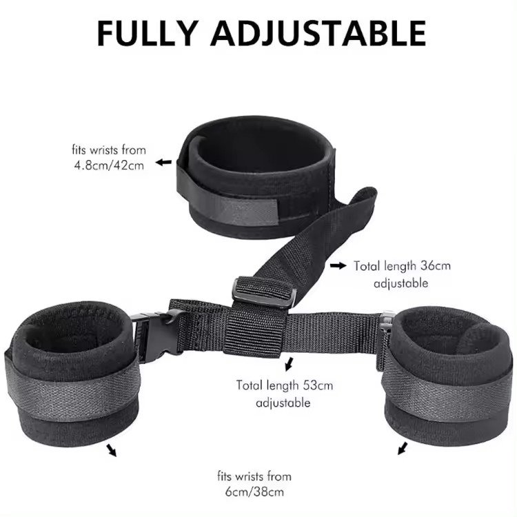 Sm Reverse Bondage Sex Toys For Fetish Couples Restraint Slave Body Behind Back Handcuffs Neck Collar