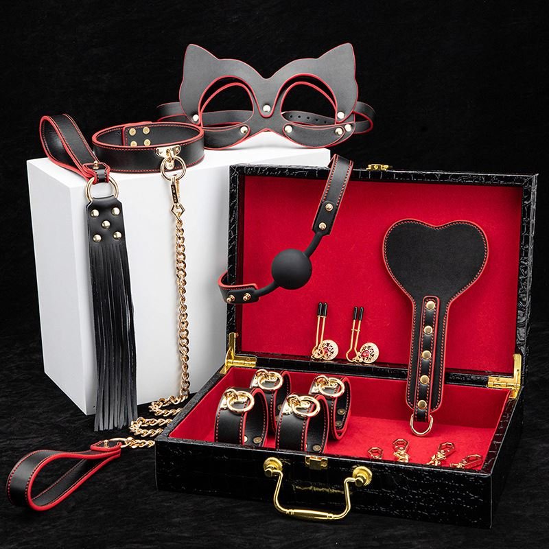 Bondage Kits Genuine Leather Restraint Set Fetish BDSM Gear Erotic Role Play Sex Toys For Couples SM Adult Cosplay Games